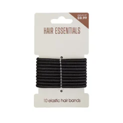 Hair Accessories^Beauty Outlet 10 Black Elastics BEAU223