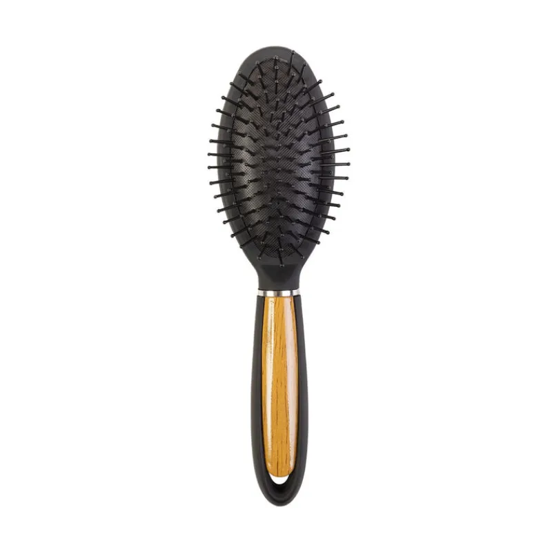 Hair Brushes^Beauty Outlet Cushion Wood Hair Brush BEAU353