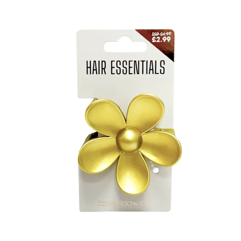 Hair Accessories^Beauty Outlet Flower Claw Clip Matte Gold BEAU504