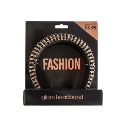 Hair Accessories^Beauty Outlet Glam Black/Gold Headband BEAU328