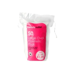 Cotton Wool^Beauty Outlet Large Oval Cosmetic Pads 50 Pack
