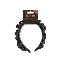 Hair Accessories^Beauty Outlet Ruffled Headband Black BEAU331