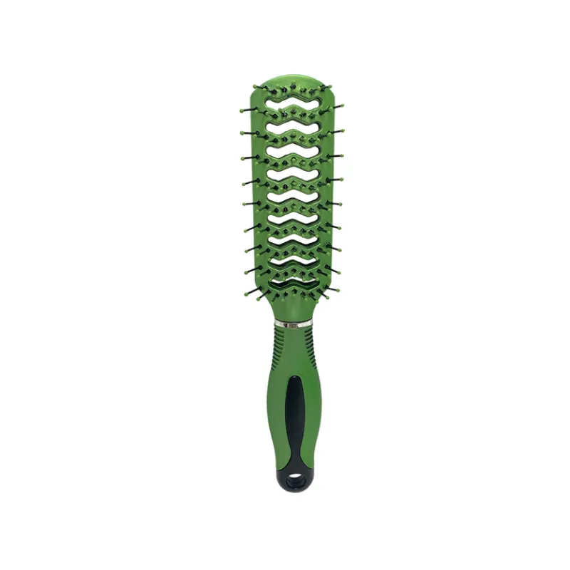 Hair Brushes^Salon Pro Beauty SalonPro Green Metallic Vent Brush BEAU186