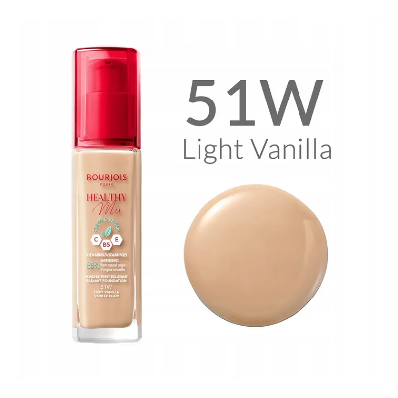 Foundations^Bourjois Healthy Mix Foundation 51W Light Vanilla