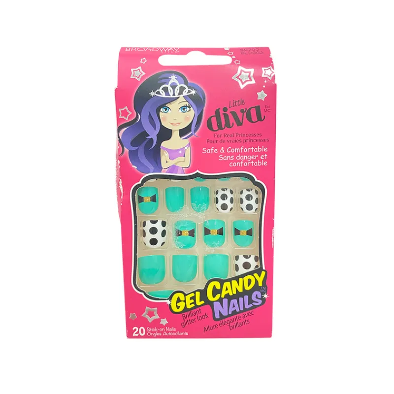 False Nails^Broadway Little Diva 20 Nails 60700 Dots