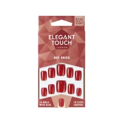 False Nails^Elegant Touch False Nails Red Brick