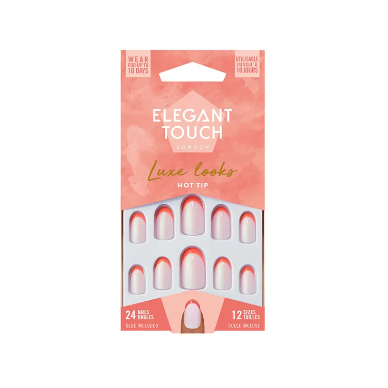 False Nails^Elegant Touch Luxe Looks False Nails Hot Tip