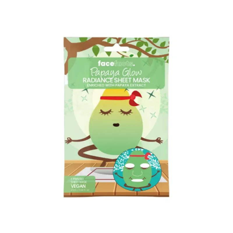 Masks & Patches^Face Facts Papaya Glow Sheet Mask