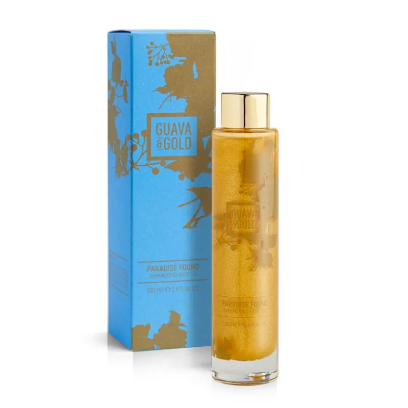 Body Lotions^Guava u0026 Gold Guava & Gold Paradise Found Shimmering Body Oil 100ml