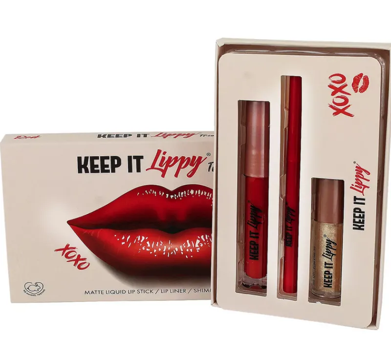 Makeup Sets^Keep It Lippy Trio Lip Set Red