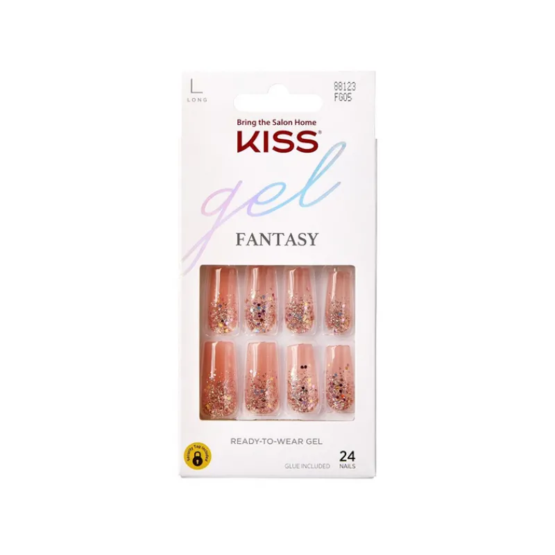 False Nails^Kiss Gel Fantasy 24 Large Nails 88123
