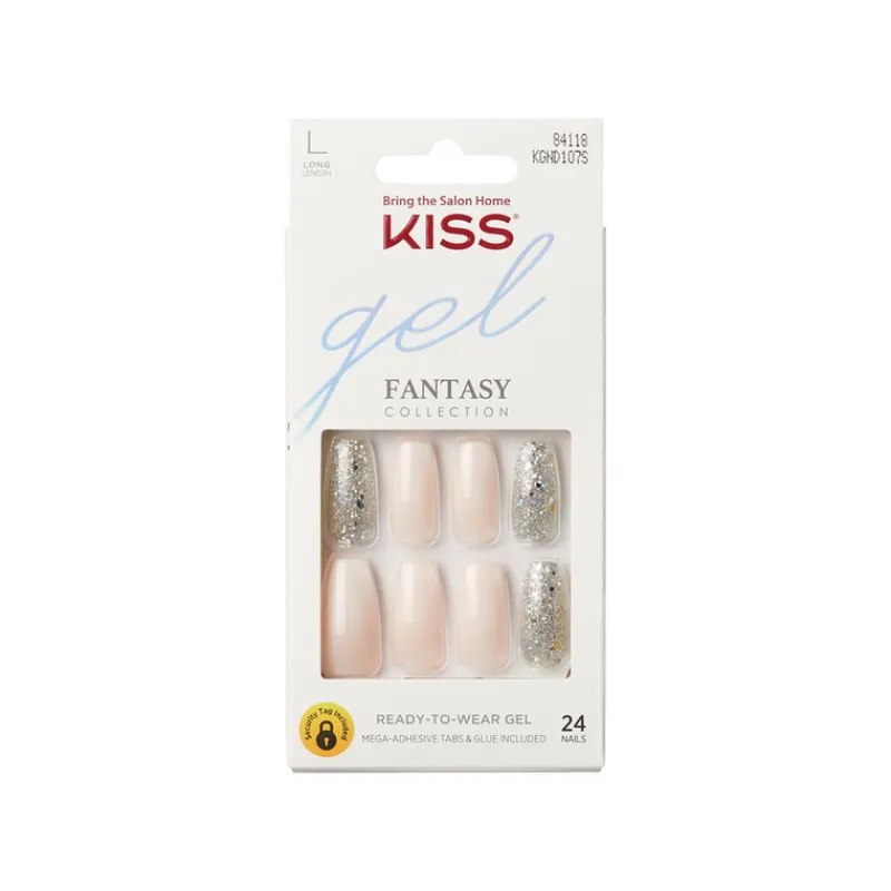 False Nails^Kiss Gel Fantasy 24 Long False Nails 84118