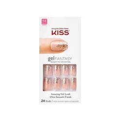False Nails^Kiss Gel Fantasy 24 Medium Nails 74144