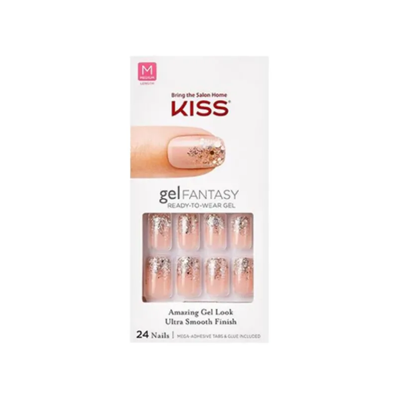 False Nails^Kiss Gel Fantasy 24 Medium Nails 74144