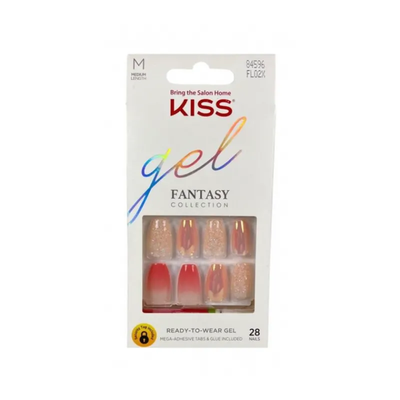 False Nails^Kiss Gel Fantasy Nails 84596 FL02X