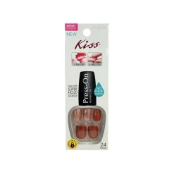 False Nails^Kiss Impress 24 Nails Short Length Eat Pray Love