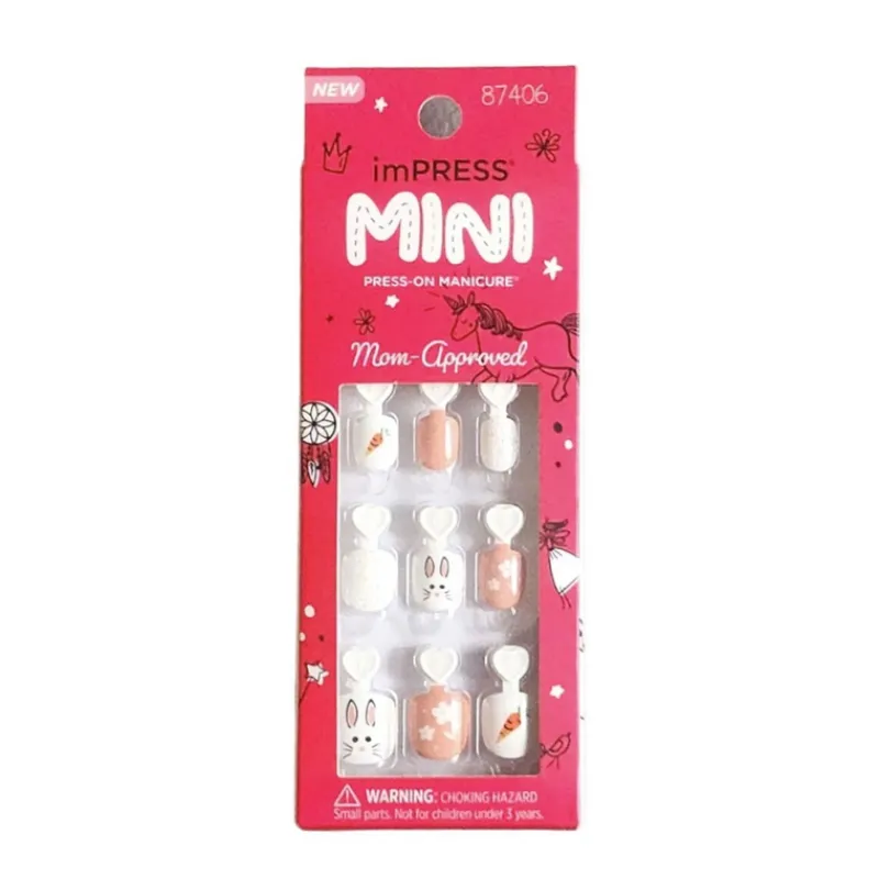 False Nails^Kiss Impress Nails Mini 87406 Easter Bunny