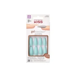 False Nails^Kiss Jewel Fantasy Nails Long Length 79956 Pink/Turquoise