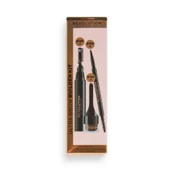 Eyebrow Pencils^Revolution Makeup Ultra Brow Builder Kit Dark Brown