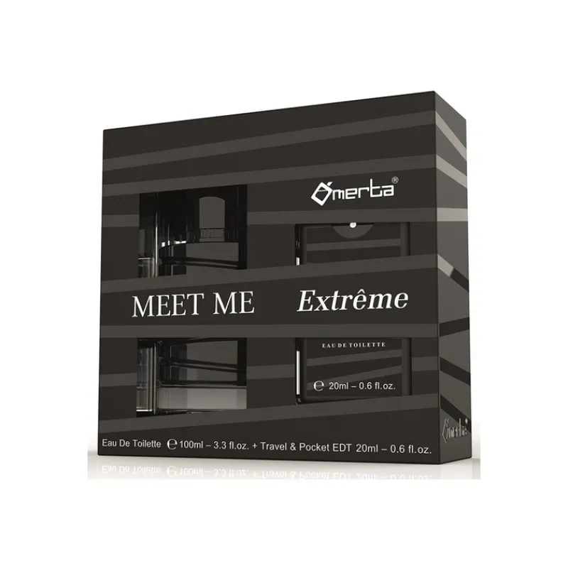 Fragrance Sets^Omerta EDT 100ml Meet Me Extreme Set With Pocket Perfume OM-SP155