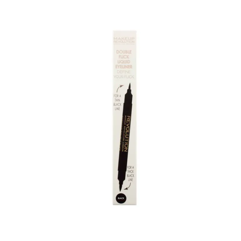 Eyeliners^Revolution Double Flick Liquid Eyeliner Black