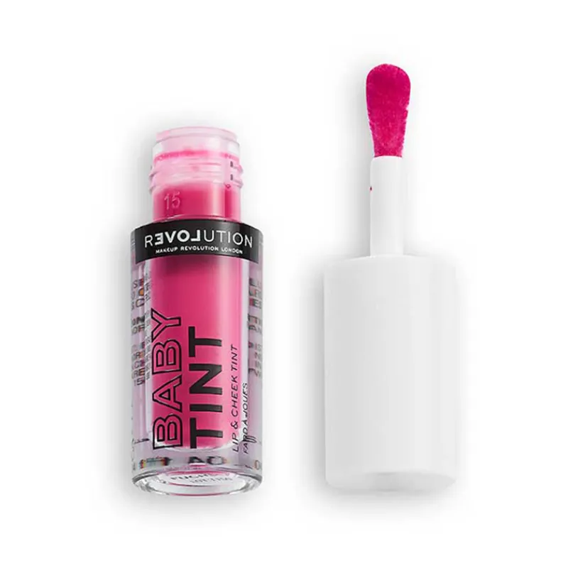 Lip Gloss & Stain^Revolution Relove Baby Tint Lip & Cheek Tint Fuchsia
