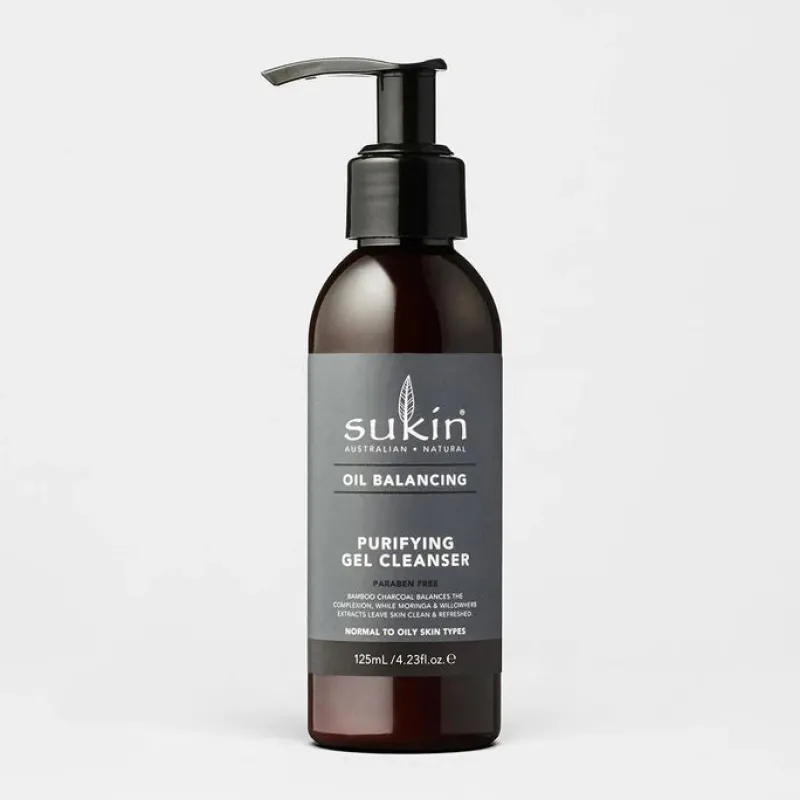 Cleansers^Sukin Oil Balancing Charcoal Purifying Gel Cleanser 125ml