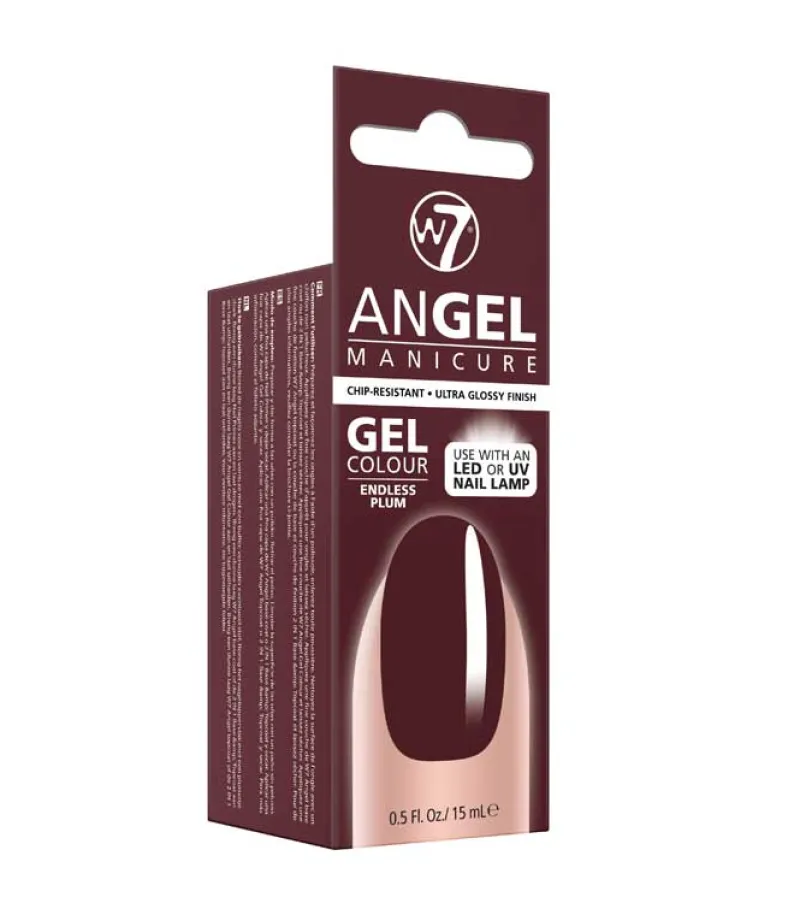 Gel Nail Polish^W7 Angel Manicure Gel Polish Endless Plum