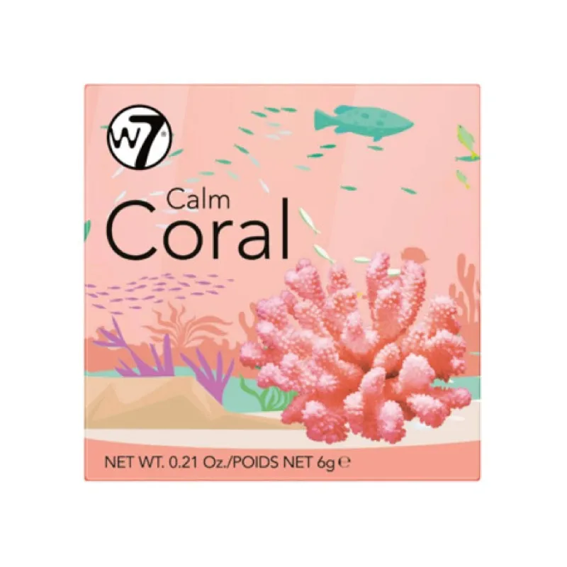 Blushers^W7 Boxed Blush Calm Coral