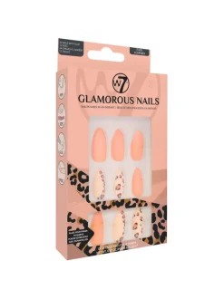 False Nails^W7 Glamorous Nails Easy Leopard