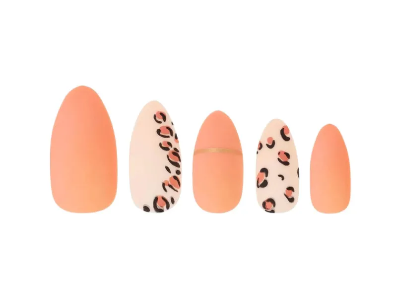 False Nails^W7 Glamorous Nails Easy Leopard