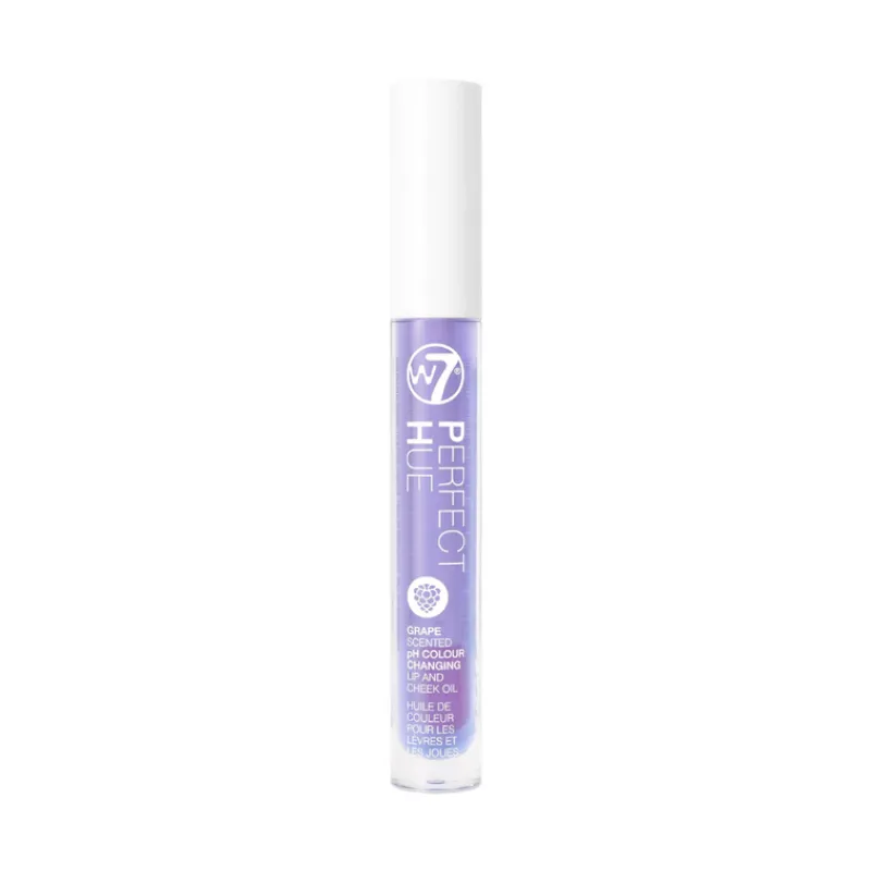 Lip Gloss & Stain^W7 Perfect Hue Lip & Cheek Oil Grape